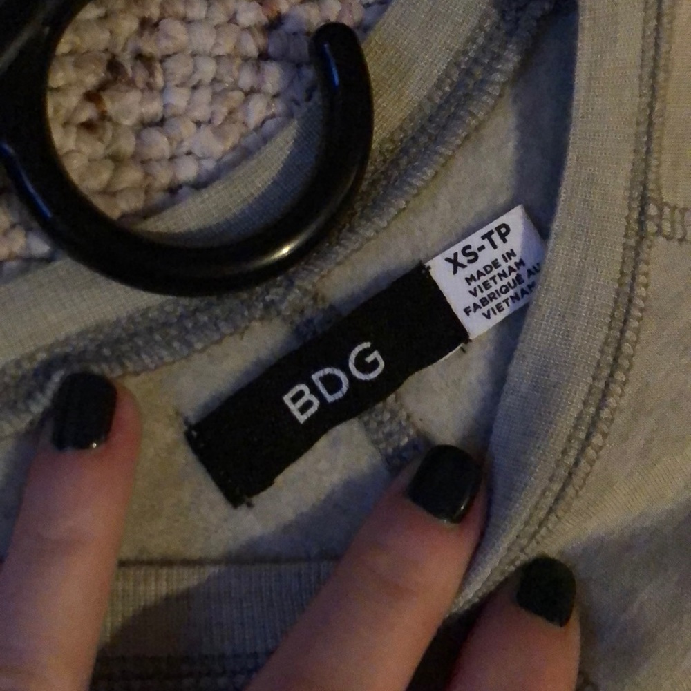 UO BDG green skater style fleece lined dress. - Picture 2 of 4